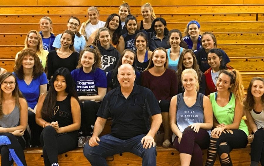 John Graden speaking to high school students.